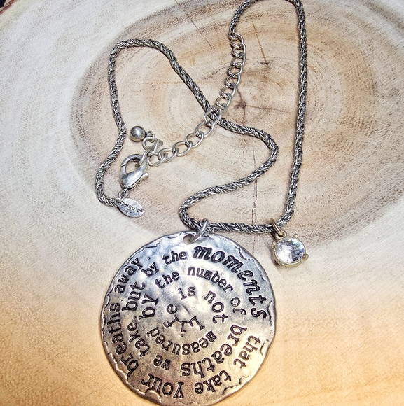 Chico's Jewelry - Chicos Hand-stamped necklace